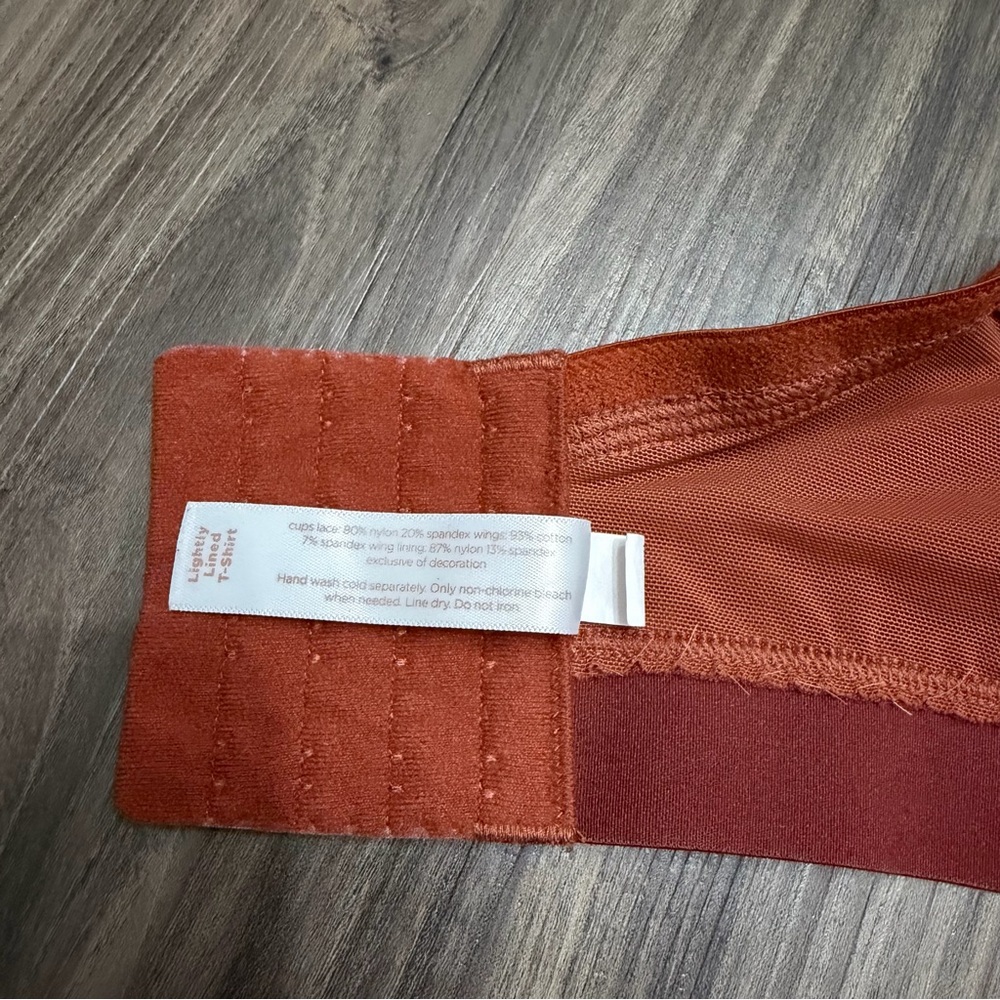 Cacique lightly lined T-shirt True Embrace orange Bra 42DD plus size - Picture 10 of 12